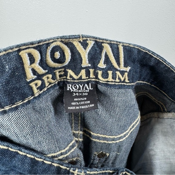 Royal Premium Denim Jeans Size 34x30 - Picture 4 of 4